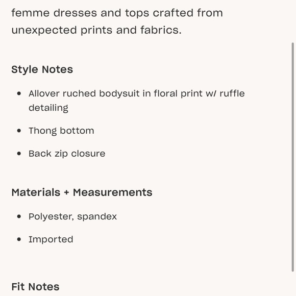 For love ❤️ and lemons 🍋 Monet bodysuit size small - Picture 3 of 10